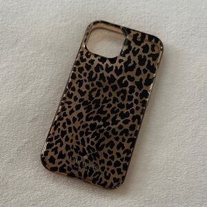 kate spade cheetah print phone case iPhone 16e 15 14 13